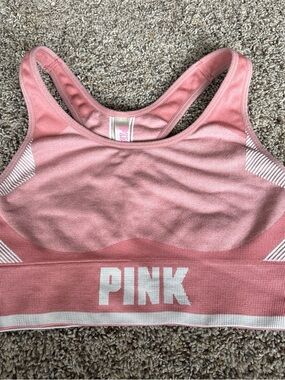 PINK Victoria's Secret Soft Seamless Sports Bra in Dusty Rose